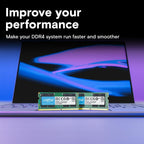 32GB DDR4 RAM Kit (2X16Gb), 3200Mhz (PC4-25600) CL22 Laptop Memory, SODIMM 260-Pin, Downclockable to 2933/2666Mhz, Compatible with 13Th Gen Intel Core and AMD Ryzen 7000 - CT2K16G4SFRA32A