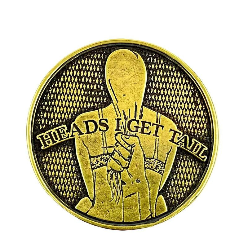 Heads I Get Tail Tails I Get Head Ci Luckly Coin, Funny Prank Gifts,Flip a Coin,Toss Coin,Funny Coin,Copper Co