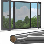 Daytime Privacy Window Film- One Way Mirror, Anti-Uv & Heat Control for Home and Óffice, Static Cling Easy Install,Uv Sun Blocking, Black,17.5 Inch X6.5 Feet