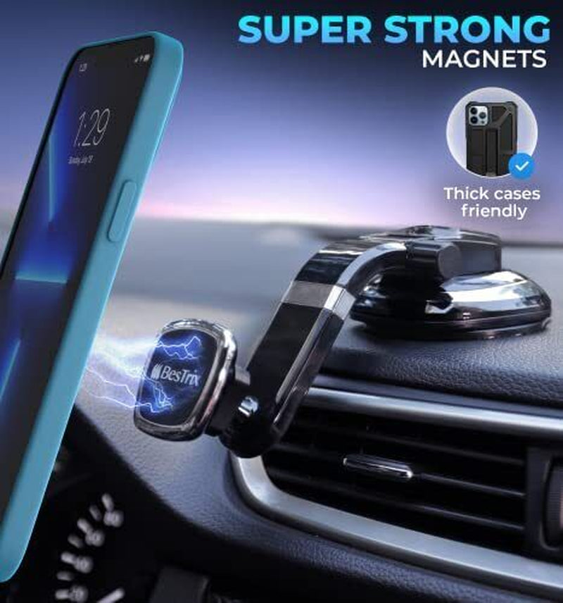 Magnetic Dashboard Car Phone Holder - Secure Your Device with Style!