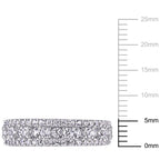 Women'S Created Sapphire Sterling Silver Ring