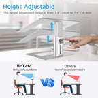 Laptop Stand, Ergonomic Aluminum Height Adjustable Computer Stand Laptop Holder for Desk, Compatible with Macbook Pro/Air, Dell, Lenovo, HP, Samsung, More Laptops 11-17"