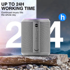 Ultimate 24H Portable Bluetooth Speaker - Wireless 5.0, Stereo Bass, 100 Ft Range & IPX7 Waterproof!