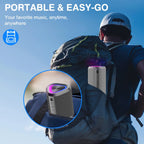 Ultimate 24H Portable Bluetooth Speaker - Wireless 5.0, Stereo Bass, 100 Ft Range & IPX7 Waterproof!