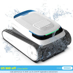 Pool Vacuum for Inground Pools, Smart Navigation Pool Cleaner Robot, Wall Climbing Pool Cleaner,120 Min Run Time