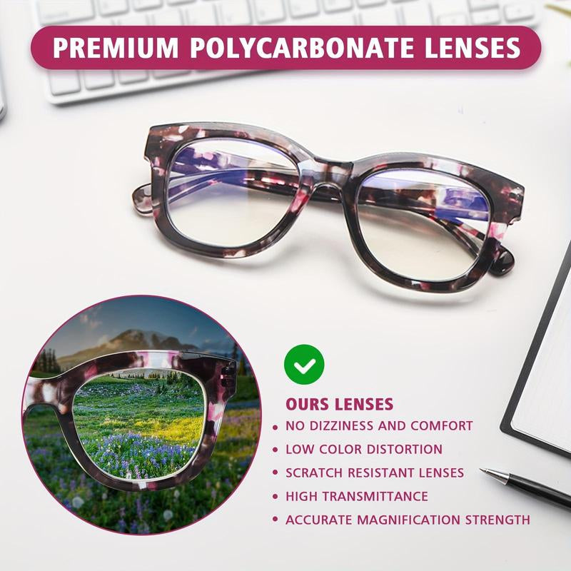 ZOELEAD 3 Pack Reading Glasses for Women Men Blue Light Blocking Readers with Spring Hinges Fashion Computer Eyeglasses