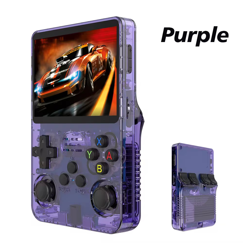 128GB R36S Retro Handheld Game Console – Linux System, 3.5" IPS Screen, 64GB Preloaded Games - Portable Pocket Player
