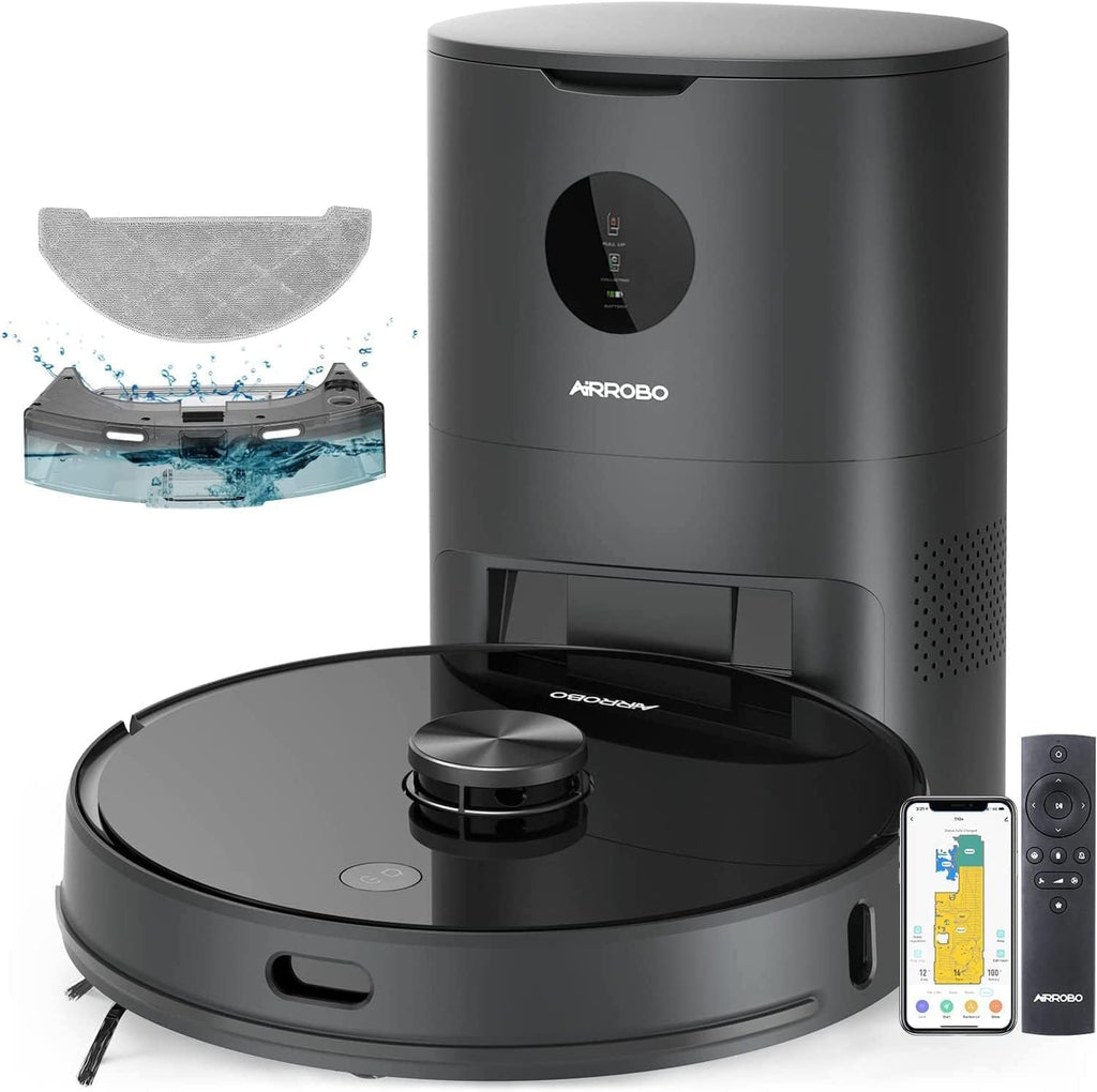 T10+ Robot Vacuum and Mop with Auto Dirt Disposal, Lidar Navigation, Compatible with Alexa and Google Assistant, 250Min Runtime, Max 2700Pa Strong Suction for Pet Hair, Hard Floor, Carpet