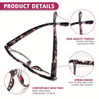 ZOELEAD 3 Pack Reading Glasses for Women Men Blue Light Blocking Readers with Spring Hinges Fashion Computer Eyeglasses