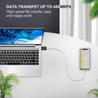 3 Pack USB C to USB Adapter - Male to Female, Type-C to Type a Compatible with Apple Magsafe Charger, Mac, Laptops and Pcs