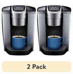 (2 Pack)  K-Elite Single-Serve K-Cup Pod Coffee Maker, Brushed Silver