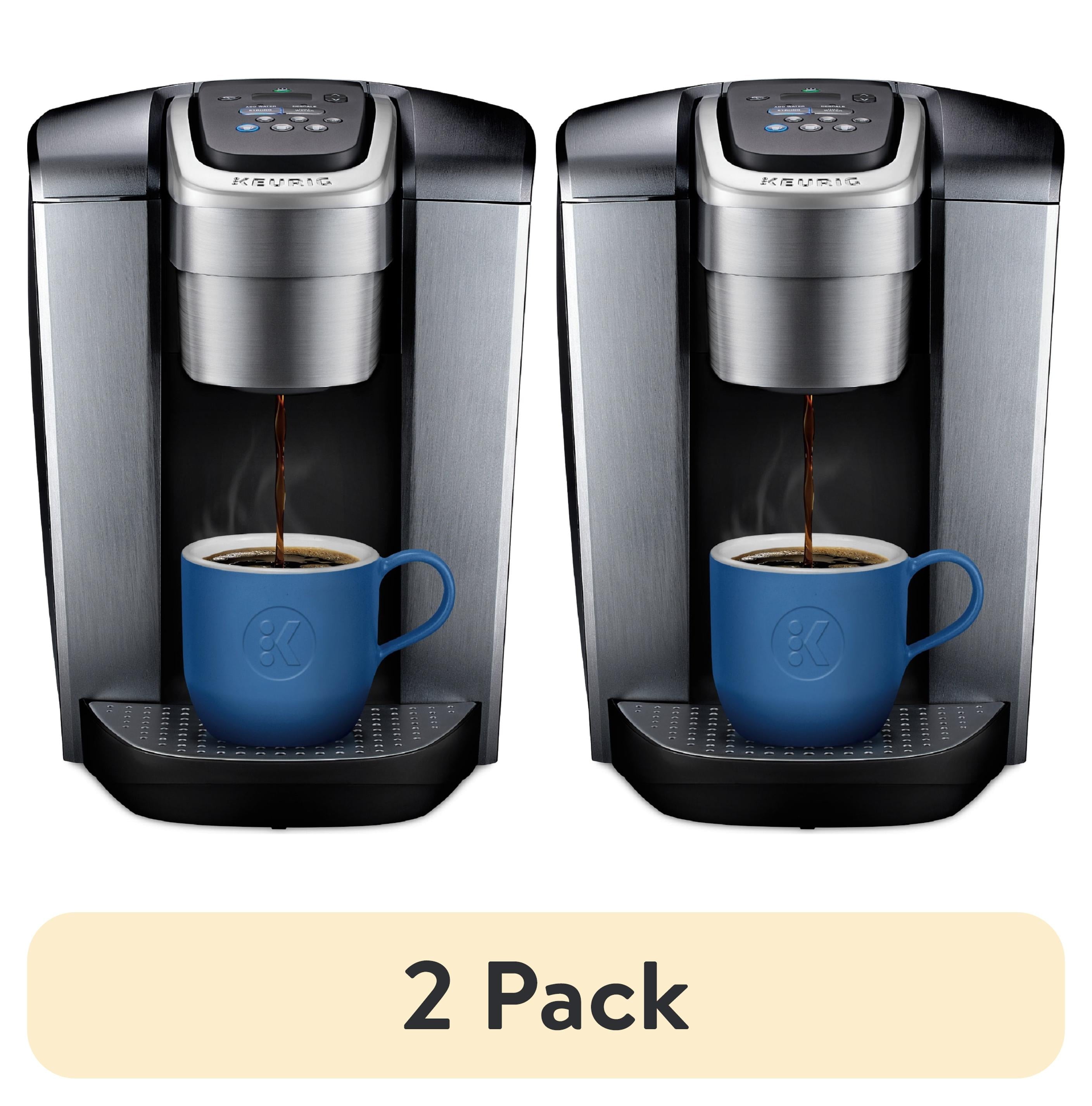 (2 Pack)  K-Elite Single-Serve K-Cup Pod Coffee Maker, Brushed Silver