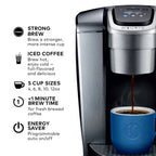 (2 Pack)  K-Elite Single-Serve K-Cup Pod Coffee Maker, Brushed Silver
