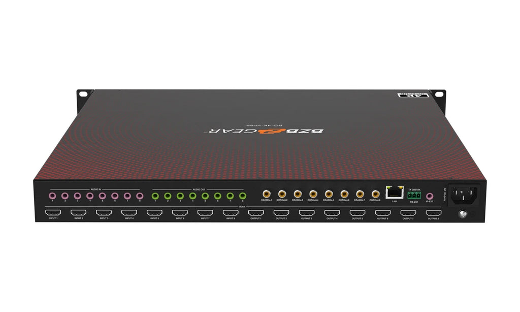 8X8 4K UHD Seamless HDMI Matrix Switcher/Video Wall Processor/Multiviewer with Scaler/Ir/Audio/Ip and RS-232