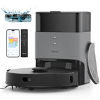 Robot Vacuum Cleaner and Mop Combo L40+, 60 Days Self-Empty Bin, 180 Min Runtime, APP and Voice Control