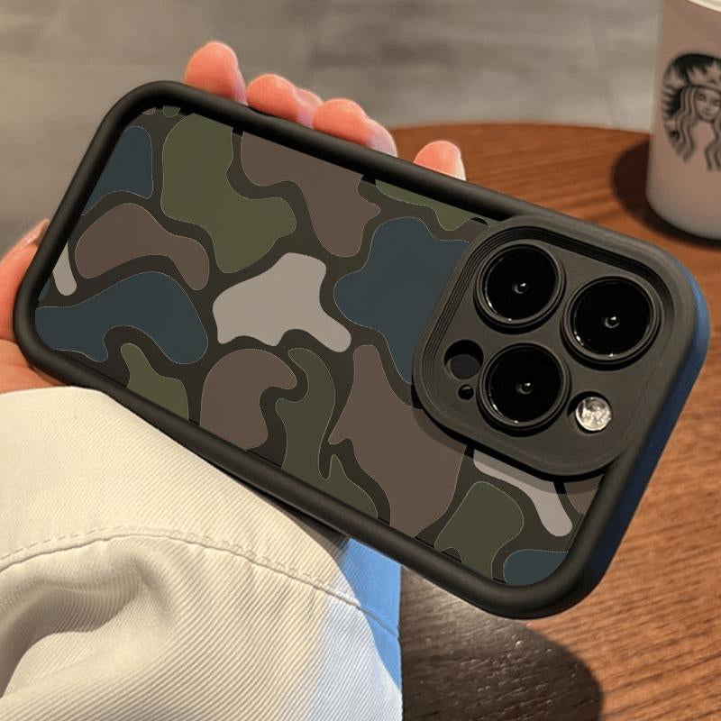Soft Phone Case for Iphone 17 16 Pro Max 15 plus 14 13 12 11 Air XR XS E Camouflage Harmony Pattern TPU Bumper Camera Lens Protection Rugged Durable Phone Cover