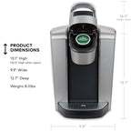 (2 Pack)  K-Elite Single-Serve K-Cup Pod Coffee Maker, Brushed Silver