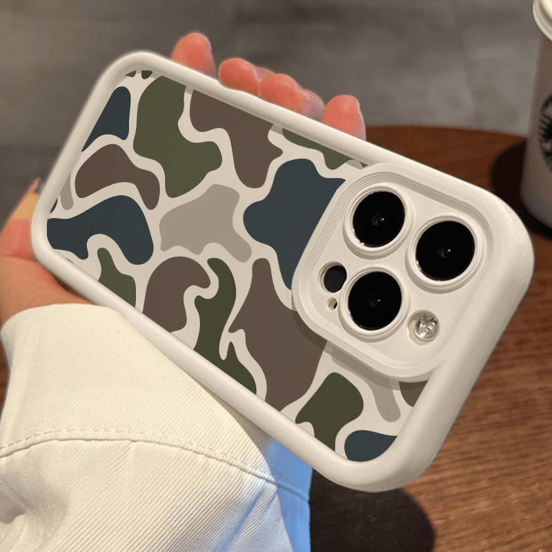 Soft Phone Case for Iphone 17 16 Pro Max 15 plus 14 13 12 11 Air XR XS E Camouflage Harmony Pattern TPU Bumper Camera Lens Protection Rugged Durable Phone Cover
