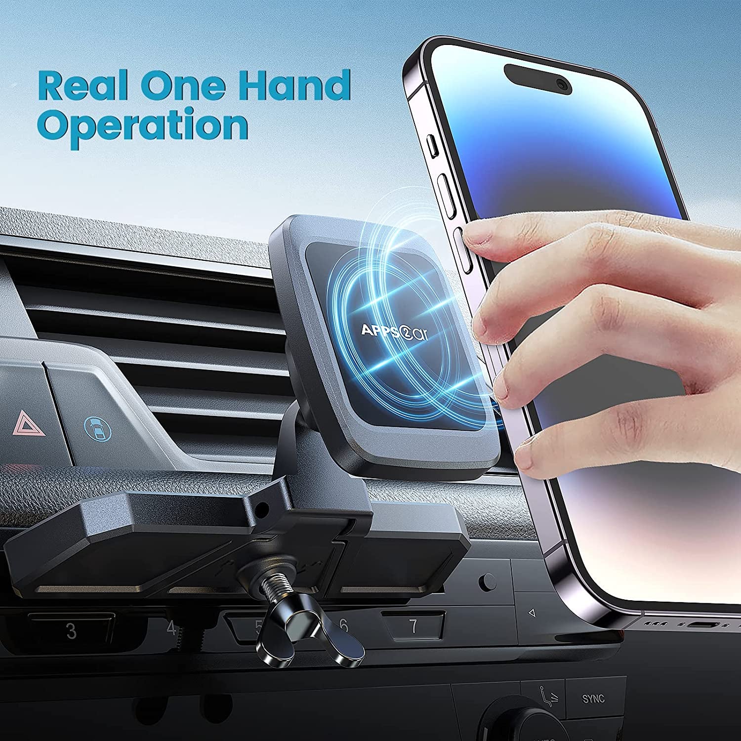 Universal Magnetic CD Phone Holder - Anti-Shake Car Mount for Safe Driving