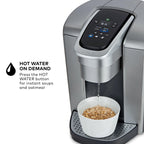 (2 Pack)  K-Elite Single-Serve K-Cup Pod Coffee Maker, Brushed Silver
