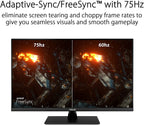 31.5” 2K Monitor (VP32AQ) - WQHD (2560 X 1440), IPS, 100% Srgb, HDR10, 75Hz, Speakers, Adaptive-Sync/Freesync, Low Blue Light, Eye Care, VESA Mountable, Frameless, Displayport, HDMI, Tilt