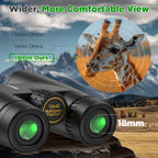 12X42 Binoculars for Adults Kids, HD Binoculars Waterproof FMC BAK4 Binoculars Low Light Night Vision for Bird Watching Travel Hunting Outdoor Sports Concerts