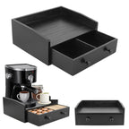 Coffee Machine Base Drawer Wood Tea Bag Coffee Capsule Drawer Storage Stand Desktop Water Bar Countertop Cabinet Organizer