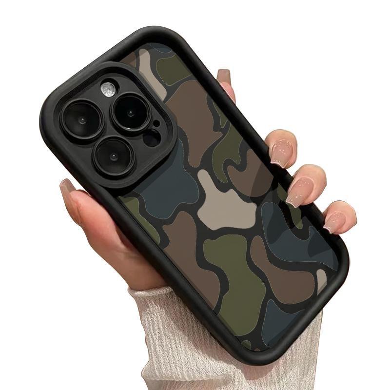 Soft Phone Case for Iphone 17 16 Pro Max 15 plus 14 13 12 11 Air XR XS E Camouflage Harmony Pattern TPU Bumper Camera Lens Protection Rugged Durable Phone Cover