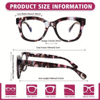 ZOELEAD 3 Pack Reading Glasses for Women Men Blue Light Blocking Readers with Spring Hinges Fashion Computer Eyeglasses