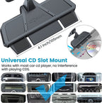 Universal Magnetic CD Phone Holder - Anti-Shake Car Mount for Safe Driving