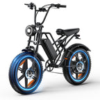 (12 MONTH WARRANTY) Electric Mountain Bike with 35 MPH in the Pure Electric Mode, Paired with Pedal Assist;15 Ah Battery; 20'' * 4'' Fat Tires; 7 Speed Gears; Eco-Friendly E-Bike for Adventure Lovers, Hunting Lovers, Urban Youths on Virous Terrains