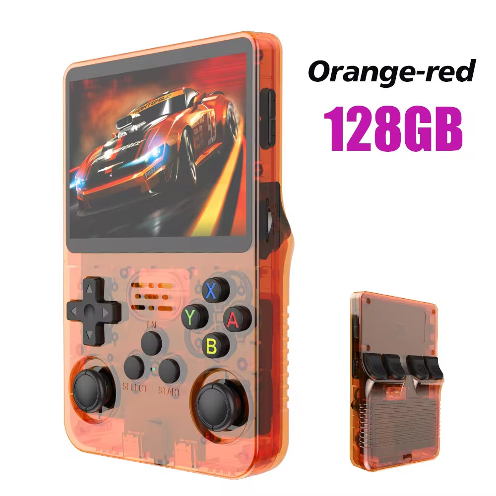 128GB R36S Retro Handheld Game Console – Linux System, 3.5" IPS Screen, 64GB Preloaded Games - Portable Pocket Player