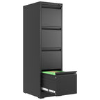 Metal 4 Drawer File Cabinet Vertical Lockable Storage Filing Organizer Office