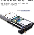 3 Pack USB C to USB Adapter - Male to Female, Type-C to Type a Compatible with Apple Magsafe Charger, Mac, Laptops and Pcs