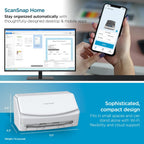 High-Speed Wireless & USB Document, Photo & Receipt Scanner with Large Touchscreen and Auto Document Feeder for Mac/PC - Ix1600