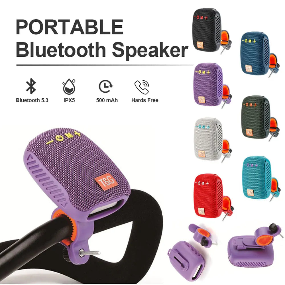 Portable Waterproof Bluetooth Speaker for Bicycles - Rechargeable Handlebar Sound Box