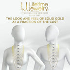 5Mm Rope Chain Necklace 24K Real Gold Plated- Women and Men (36 Inches)