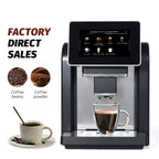 Moseener Super One-Touch Electric Espresso Coffee Maker Fully Automatic Commercial Grade for Household Use Portable US Plug For