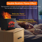 Flame Oil Diffuser, 270Ml Cool Mist Humidifier Diffuser,Sleep Relax for Outdoor Bedroom Living Roomï¼Fireplace Air Diffuser