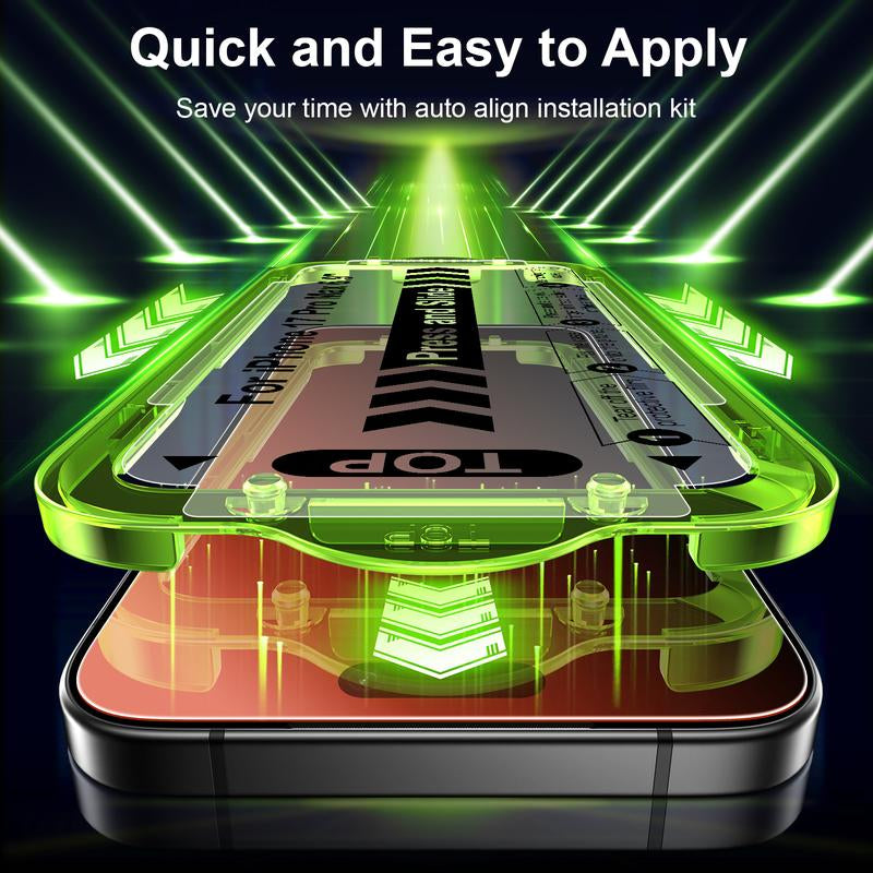 Esanik 2 Pack for Iphone 17 Pro Max Colorful Privacy Screen Protector – Gradient Anti-Spy Tempered Glass, Military-Grade 9H Hardness, Anti-Scratch, Shatterproof, Flawless Fit Tray