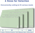 Leather Desk Pad Protector,Non-Slip Mouse Pad,Laptop Desk Pad,Office Mouse Mat,Waterproof Leather Desk Blotter,Desk Writing Pad for Office and Home (M-Green,30"X14")