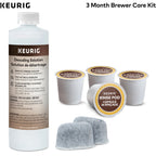 Keurig 3-Month Brewer Maintenance Kit Includes Descaling Solution, Water Filt...