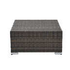 Patio Furniture, Outdoor Furniture, Seasonal PE Wicker Furniture, 4 Set Wicker Furniture with Tempered Glass Coffee Table