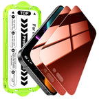 Esanik 2 Pack for Iphone 17 Pro Max Colorful Privacy Screen Protector – Gradient Anti-Spy Tempered Glass, Military-Grade 9H Hardness, Anti-Scratch, Shatterproof, Flawless Fit Tray
