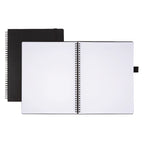 ® Brand Hard Cover Premium Business Notebook, 8 1/2" X 11", 1 Subject, Narrow Ruled, 120 Pages (60 Sheets), Black