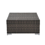 Patio Furniture, Outdoor Furniture, Seasonal PE Wicker Furniture, 4 Set Wicker Furniture with Tempered Glass Coffee Table