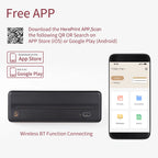 HPRT MT810 Portable Printer, A4 Wireless Bluetooth Travel Printer, Thermal Printer Support 8" & 4" Thermal Roll Paper Suitable for Home Vehincles Office Business