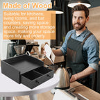 Coffee Machine Base Drawer Wood Tea Bag Coffee Capsule Drawer Storage Stand Desktop Water Bar Countertop Cabinet Organizer
