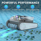 Pool Vacuum for Inground Pools, Smart Navigation Pool Cleaner Robot, Wall Climbing Pool Cleaner,120 Min Run Time